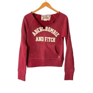 Vintage Y2K Abercrombie & Fitch 1892 Maroon Sweatshirt